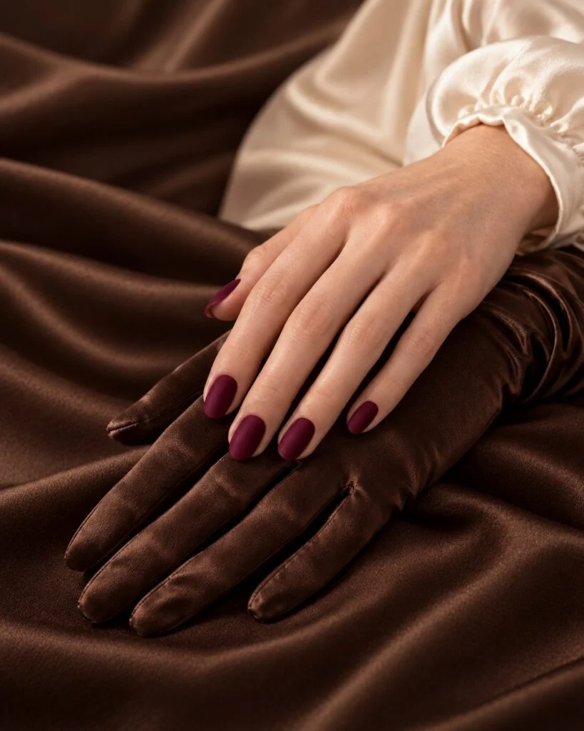 Burgundy velvet